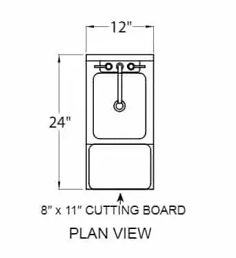 Glastender MFS-12 Underbar Sink Units