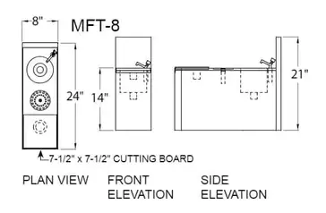 Glastender MFT-8 Underbar Add-On Unit