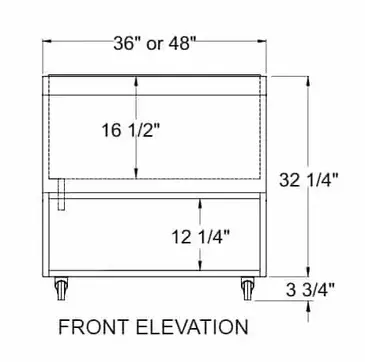 Glastender MIB-36-ED Underbar Beer Bin, Ice Cooled