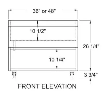 Glastender MIB-48 Underbar Beer Bin, Ice Cooled