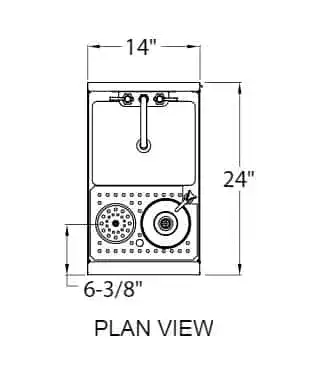 Glastender MTS-14 Underbar Sink Units