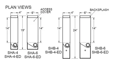 Glastender SHA-4 Underbar Add-On Unit