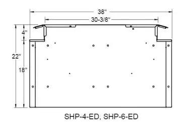 Glastender SHP-4-ED Underbar Add-On Unit