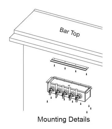 Glastender UC-10-SSR Draft Beer / Wine Dispensing Tower