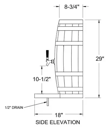 Glastender WB-3-NR Draft Beer / Wine Dispensing Tower