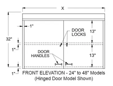 Glastender WCH24 Cabinet, Wall-Mounted