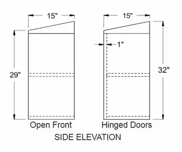 Glastender WCH24 Cabinet, Wall-Mounted