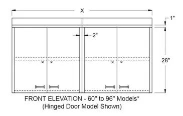 Glastender WCH24 Cabinet, Wall-Mounted