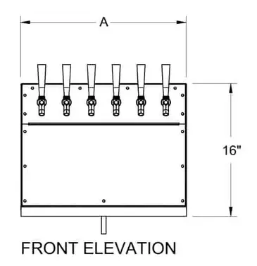 Glastender WT-10-SS Draft Beer / Wine Dispensing Tower