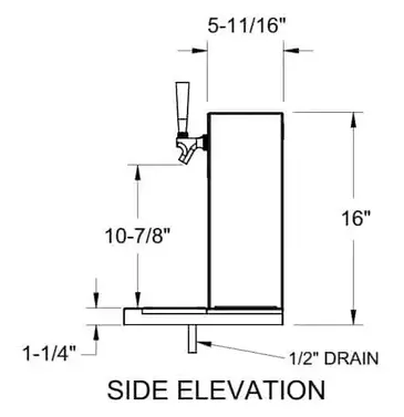 Glastender WT-12-SSR Draft Beer / Wine Dispensing Tower