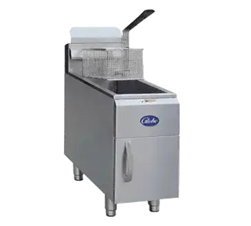 Globe GF15G Fryer, Gas, Countertop, Full Pot