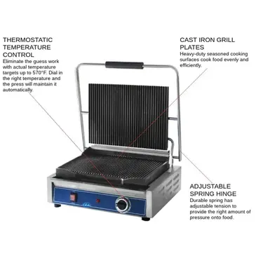 Globe GPG1410 Sandwich / Panini Grill