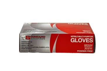 Gloves, Medium, Blue, Nitrile, Powder Free, Arvesta 232-M