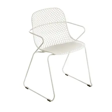 Grosfillex US137710 Chair, Armchair, Stacking, Outdoor