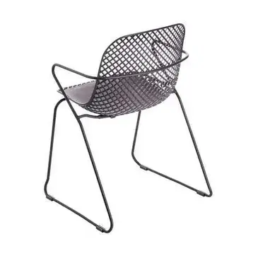 Grosfillex US137713 Chair, Armchair, Stacking, Outdoor