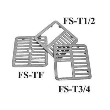 GSW INC Floor Sink Top Grate, 1/2 Size, Cast Iron, GSW FS-T1/2