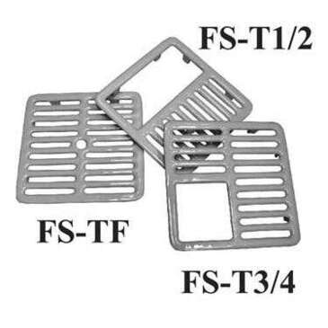 GSW INC Top Grate, 3/4 Size, Cast Iron/Porcelain, Sink, GSW Inc. FS-T3/4