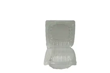 Hinged Container, 5", Clear, OPS, (500/Case), Dart C53PST1
