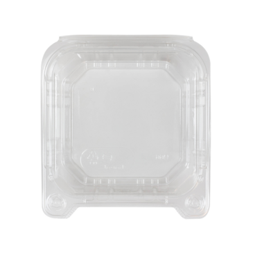 Hinged Container, 6"x6", PET, (125/Pack), Karat FP-HC66PET-1C