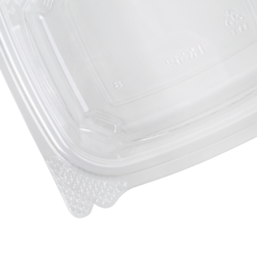 Hinged Containers, 12 oz, Clear, PET Plastic, Karat FP-HDC12