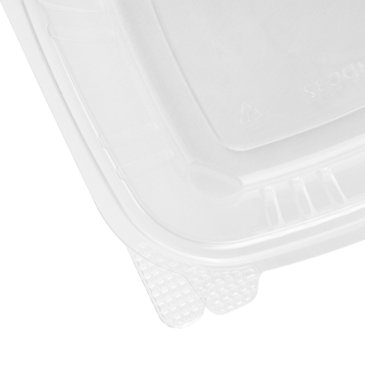 Hinged Containers, 32 oz, Clear, PET Plastic, Karat FP-HDC32