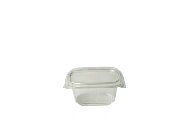 Hinged Containers, 6 oz, Clear, Plastic, (400/Case), Eatery Essential RPTHLD6