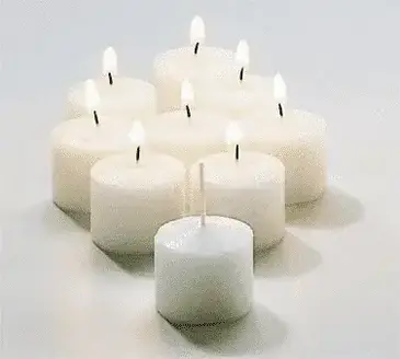 Hollowick FWV8W-288 Candle, Wax