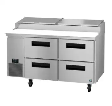 Hoshizaki PR60B-D4 Refrigerated Counter, Pizza Prep Table