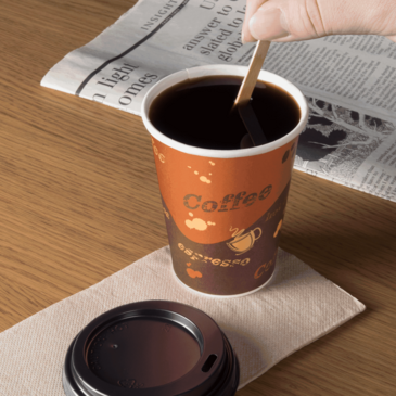LOLLICUP Hot Coffee Cup, 8 Oz, Generic Print, Paper, (500/Case) Karat C-K508 