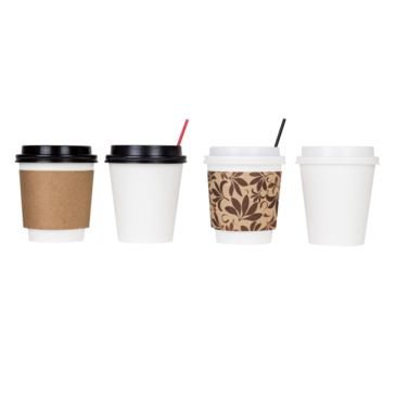 Hot Cup, 10 oz, White, Paper, (1000/Case), Karat C-K510W