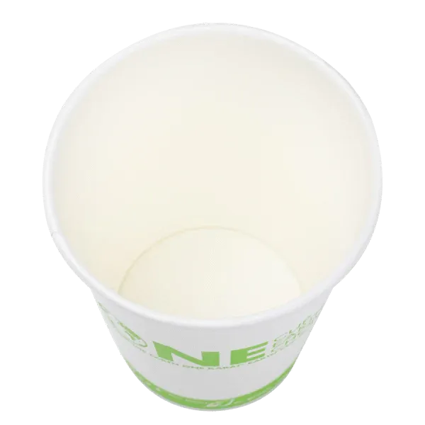 Hot Cup, 12 Oz, Green Stripe, Bagasse, (1,000/Case), Karat Earth KE-K512