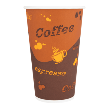 Hot Cup, 16 oz, Generic Print, Paper, (1,000/Case), Karat C-K516