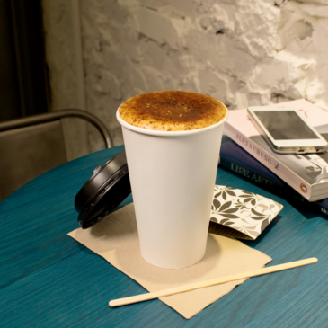LOLLICUP Hot Cup, 16 oz, White, Paper, (1000/Case), Karat C-K516WU