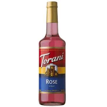 HOUSTONS / LIBBEY Rose Syrup, 25.4 Oz, Glass, Torani 01-1004