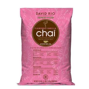 HOUSTONS / LIBBEY Flamingo Vanilla Chai, 3 Lb., Sugar Free, David Rio 01-1360