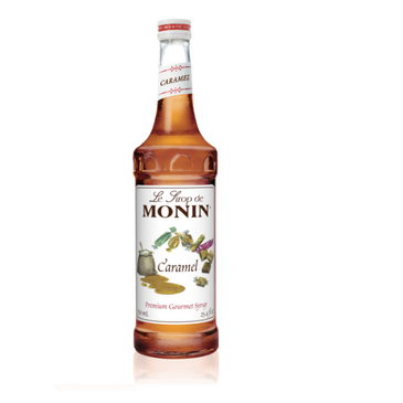 HOUSTONS / LIBBEY Caramel Syrup, 25.4oz, Light Brown, Glass Bottle, Monin AR009A