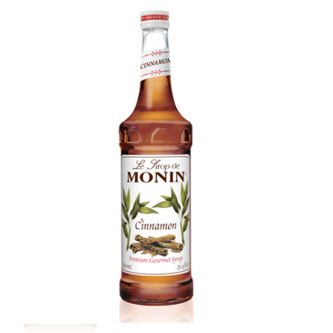 HOUSTONS / LIBBEY Cinnamon Syrup, 25.4oz, Light Brown, Glass Bottle, Monin M-AR012A