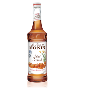 HOUSTONS / LIBBEY Salted Caramel Syrup, 25.4oz, Light Brown, Glass Bottle, Monin AR210A