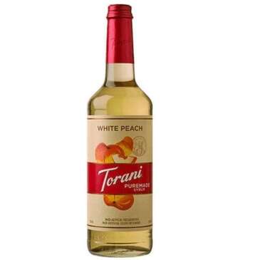 HOUSTONS / LIBBEY White Peach Syrup, 25.4Oz, Glass, Puremade, Torani  01-2597