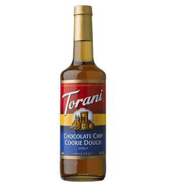HOUSTONS / LIBBEY Chocolate Chip Cookie Dough Syrup, 25.4oz, Golden Brown, Glass Bottle, Toroni 360074