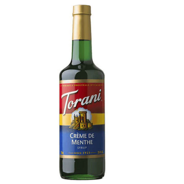 HOUSTONS / LIBBEY Crème de Menthe Syrup, 25.4oz, Green, Glass Bottle, Torani 361859