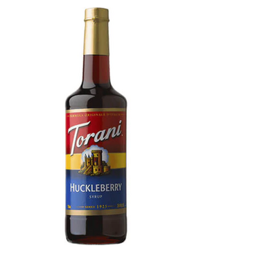 HOUSTONS / LIBBEY Huckleberry Syrup, 25.4oz, Maroon, Glass Bottle, Torani 362030