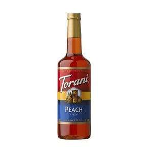 HOUSTONS / LIBBEY Peach Syrup, 25.4 oz, Glass Bottle, Torani 362559