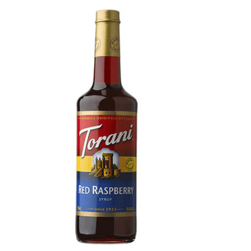 HOUSTONS / LIBBEY Red Raspberry Syrup, 25.4oz, Dark Red, Glass Bottle, Torani 362672