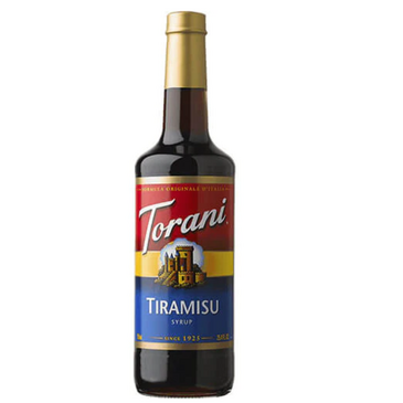 HOUSTONS / LIBBEY Tiramisu Syrup, 25.4oz, Dark Brown, Glass, Torani 362764