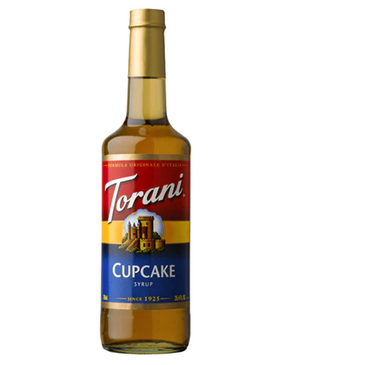 HOUSTONS / LIBBEY Cupcake Syrup, 25.4oz, Golden Yellow, Glass Bottle, Torani 363020 