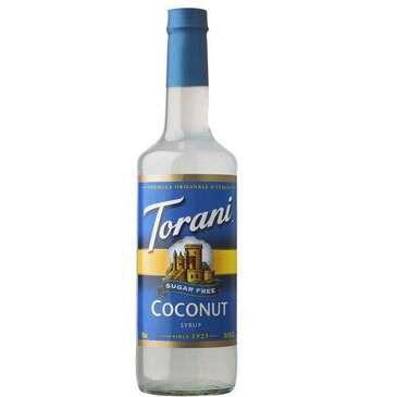 HOUSTONS / LIBBEY Coconut Syrup, 25.4oz, Glass Bottle, Sugar Free, Torani 371650