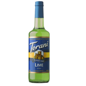 HOUSTONS / LIBBEY Lime Syrup, 25.4oz, Green, Glass Bottle, Sugar-Free, Torani G-LIME-SF