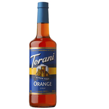 HOUSTONS / LIBBEY Orange Syrup, 25.4oz, Orange, Glass Bottle, Sugar-Free, Torani G-ORANGE-SF