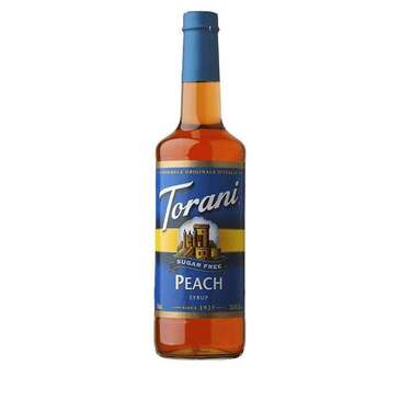 HOUSTONS / LIBBEY Peach Syrup, 25.4 oz, Sugar-Free, Torani 372558